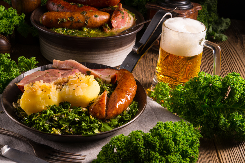 Grünkohl mit Bier